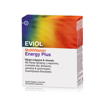 Eviol - MultiVitamin Energy Plus, 30 Μαλακές Κάψουλες